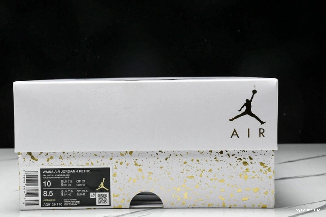 HYPE Metallic 4 Gold AQ9129-170 Jordan Retro 0720